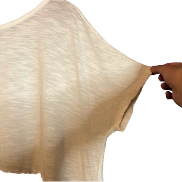 Free people we the free off white and grey color block tee - Picture 11 of 11